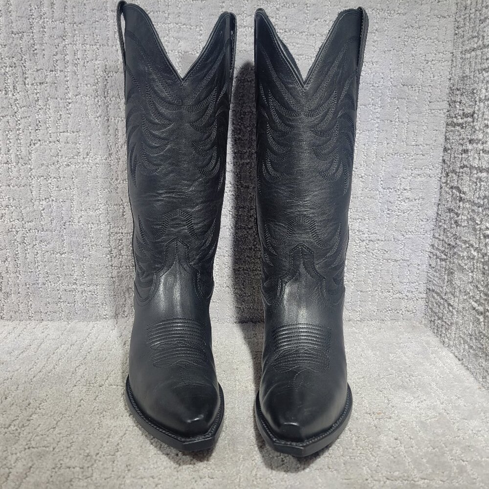 Tecovas The Annie Women's Size US 10B Midnight Cowhide Leather Cowgirl 14" Boots